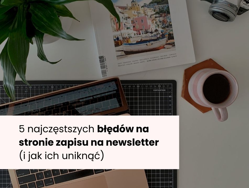 strona zapisu na newsletter, landing page