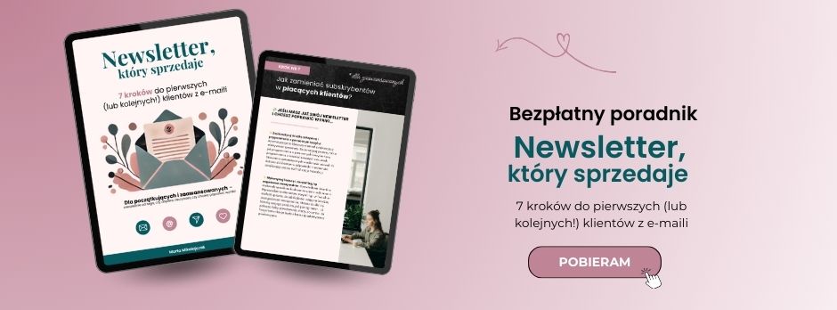 newsletter, który sprzedaje